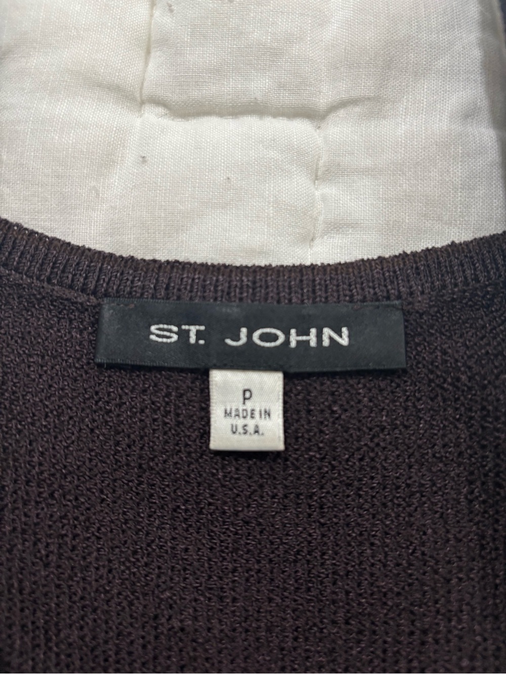 St John Sport - Brown Ribbed Tank & Skirt Set - Picture 3 of 6
